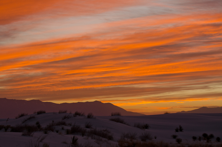 Sunset at White Sands National Monument Sunset at White Sands National Monument