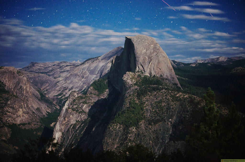 Half Dome in Full Moon Half Dome in Full Moon