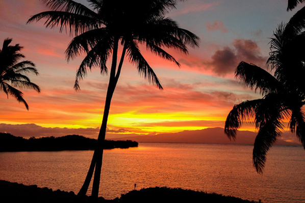 Molokai sunset, Hawaii