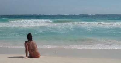 The beach at Sian Ka’an Biosphere Reserve, Mexico
