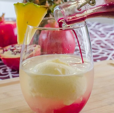 Pomegranate Terremoto: A South American White Wine Cocktail